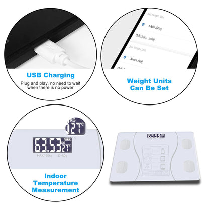Body Weight, Fat and Body Composition Scale Smart Analyzer