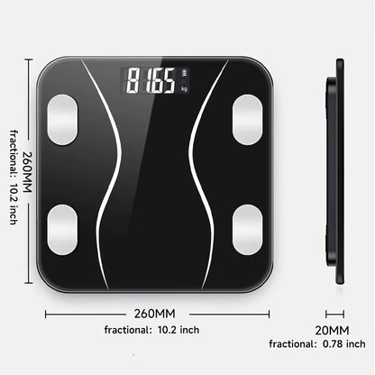 Household Smart Electronic Scale, Glass Weighing Scale, Adult Body Scale, Weighing Gauge, Fat Scale, Bathroom Scale Weights
